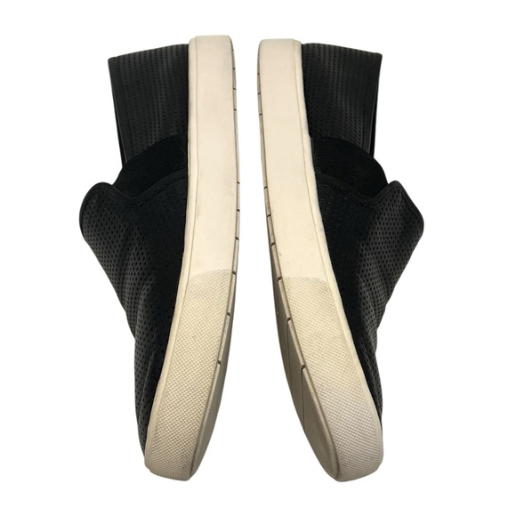 Vince Blair 5 Black Nubuck Leather Perforated Slip On Casual Sneaker Women’s 8 - Picture 10 of 15